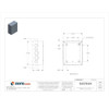 Captive Screws Electrical Enclosures, 10 in H, 4 in D, 8 in W, 1, Steel  SC081004G