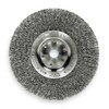Weiler Crimped Wire Wheel Wire Brush, Threaded Arbor 93396