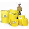 Enpac Open Head Salvage Drum, Polyethylene, 30 gal, Unlined, Yellow 1230-YE
