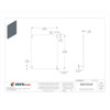 Wiegmann Interior Panel, 14 Gangs, Steel, Back Panel Box Type NP2016C