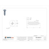 Wood Screw, No. 4, 1-2 in, Zinc Plated Steel Flat Head Phillips Drive, 100 PK  U25120.011.0050