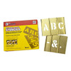 C.H. Hanson Stencil Set,Letters, Punctuation,Brass, 10033 10033