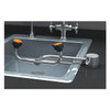 Plumbed Eyewash, Counter Mount, Plumbed, 4 5/12 in H., 13 in W