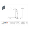 Wiegmann Interior Panel, 14 Gangs, Steel, Back Panel Box Type NP2424