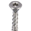 Deck Screw, #8 x 1-5/8 in, 18-8 Stainless Steel, Flat Head, Torx Drive, 200 PK