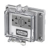 Hubbell Wiring Device-Kellems Access Port,GFCI Power,NEMA Type 4 PR20