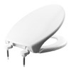 Bemis Toilet Seat With Cover, Plastic, Elongated, White 7800TDG-000