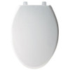 Bemis Toilet Seat With Cover, Plastic, Elongated, White 7800TDG-000