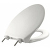 Bemis Toilet Seat With Cover, Plastic, Elongated, White 7800TDG-000