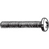 #10-24 x 1-1/2 in Phillips Pan Machine Screw, Zinc Plated Steel, 100 PK
