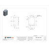 Padlockable Hasp Electrical Enclosures, 16 in H, 6 in D, 12 in W, 3R, Steel  RHC161206