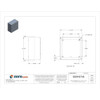 Captive Screws Electrical Enclosures, 12 in H, 6 in D, 12 in W, 1, Steel  SC121206NK