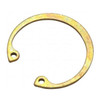 Internal Retaining Ring, Steel, Zinc Yellow Finish, 1 1/4 in Bore Dia., 25 PK