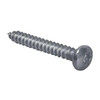 Sheet Metal Screw, #6 x 1/2 in, Zinc Plated Steel Pan Head Torx Drive, 100 PK