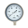 Low Pressure Gauge, 0 to 100 psi, 4 in Dial, 1/2 in NPT, Bottom Location