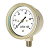 Low Pressure Gauge, 0 to 100 psi, 4 in Dial, 1-2 in NPT, Bottom Location  LP1-SS-402-100