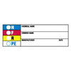 Brady Chemical Label, 1 in H, 3 in W, 60326,PK720 60326