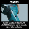Oscillating Tool, 18V, Cordless, 3.2  Degrees Oscillation Angle, LXT Series  XMT03Z