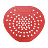 Hospeco Urinal Screen, Non-Para, Heart, Cherry Fragrance, Red, PK12 03901