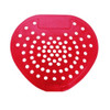 Hospeco Urinal Screen, Non-Para, Heart, Cherry Fragrance, Red, PK12 03901