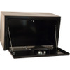 14x12x24 Inch Black Steel Underbody Truck Box With Paddle Latch  1703150