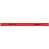 Barricade Tape, Danger, Red, 2 in Wide x 180 ft Length, Vinyl, 4 mil