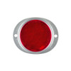 Grote Reflector, Armored, Red, Dia 3 5/8 In 40192