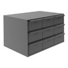 Prime Cold Rolled Steel, Drawer Bin Cabinet, 12 1/4 in D x 11 in H x 17 1/4 in W