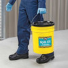 Spill Kit, 4 gal Volume Absorbed per Kit, 5 gal Capacity, Bucket, Yellow, 21  KIT4200