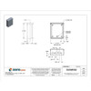 Padlockable Hasp Electrical Enclosures, 12 in H, 4 in D, 10 in W, 3R, Steel  RSC101204