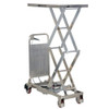Scissor Lift Table, 220 lb. Cap, 17-1-2"W, 27-1-2"L  CART-200-D-PSS