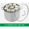 McSunley 21.5 Qt. Prep-n-Cook Stainless Steel Canner with Jar Rack 620 636574
