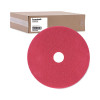 Boardwalk® Buffing Floor Pads, 21" Diameter, Red, 5-carton BWK4021RED USS-BWK4021RED