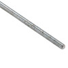 Fully Threaded Rod, 8-32, 12 in, Steel, Grade A, Zinc Plated Finish