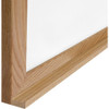 Dry Erase Board, Plastic, 36 in, 46 1-2 in, Aluminum Frame, White, Gloss  M2W-34-1