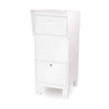 Courier Box, White, Powder Coated, 1 Doors, Free Standing, -