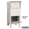 Courier Box, White, Powder Coated, 1 Doors, Free Standing, -  4975WHT