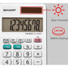 Sharp Pocket Calculator,LCD,8 Display Digits EL-244WB