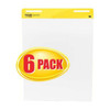 Post-It Easel Pad,Plain,White,25 in x 30 in,PK6 559 VAD 6PK