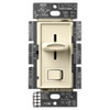 Lutron Lighting Dimmer,Rocker-Slide,Almond SCL-153P-AL