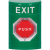 Safety Technology International Exit Push Button,Green,SPDT,2-7/8" D SS2109XT-EN