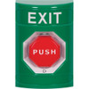 Safety Technology International Exit Push Button,Green,SPDT,2-7-8" D SS2109XT-EN