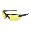 Zorge G2, Safety Glasses, Anti-Scratch, Amber Lens, Black Frame, Half-Frame
