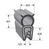 Trim-Lok Black Vinyl Seal 100 ft L, 7/16 in W, 7/8 in H DDA2513-100