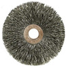 Weiler Crimped Wire Wheel Wire Brush, Arbor, 3" 90855