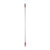 Vikan 1460mm Color Coded Handle, 1 in Dia, Red, Aluminum 29594