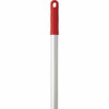 Vikan 1460mm Color Coded Handle, 1 in Dia, Red, Aluminum 29594