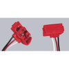 Wire Connector, 18 AWG Max, 2 Port, Black, Red, White, PVC Insulation, 14 V  M50900