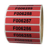 Novavision Tamper Evident Labels, Acrylic, 250 PK XSG155-36RESN-250