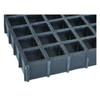 Fiberglass Molded Grating, 60 in Span, Grit-Top Surface, Corvex Resin, Dark Gray